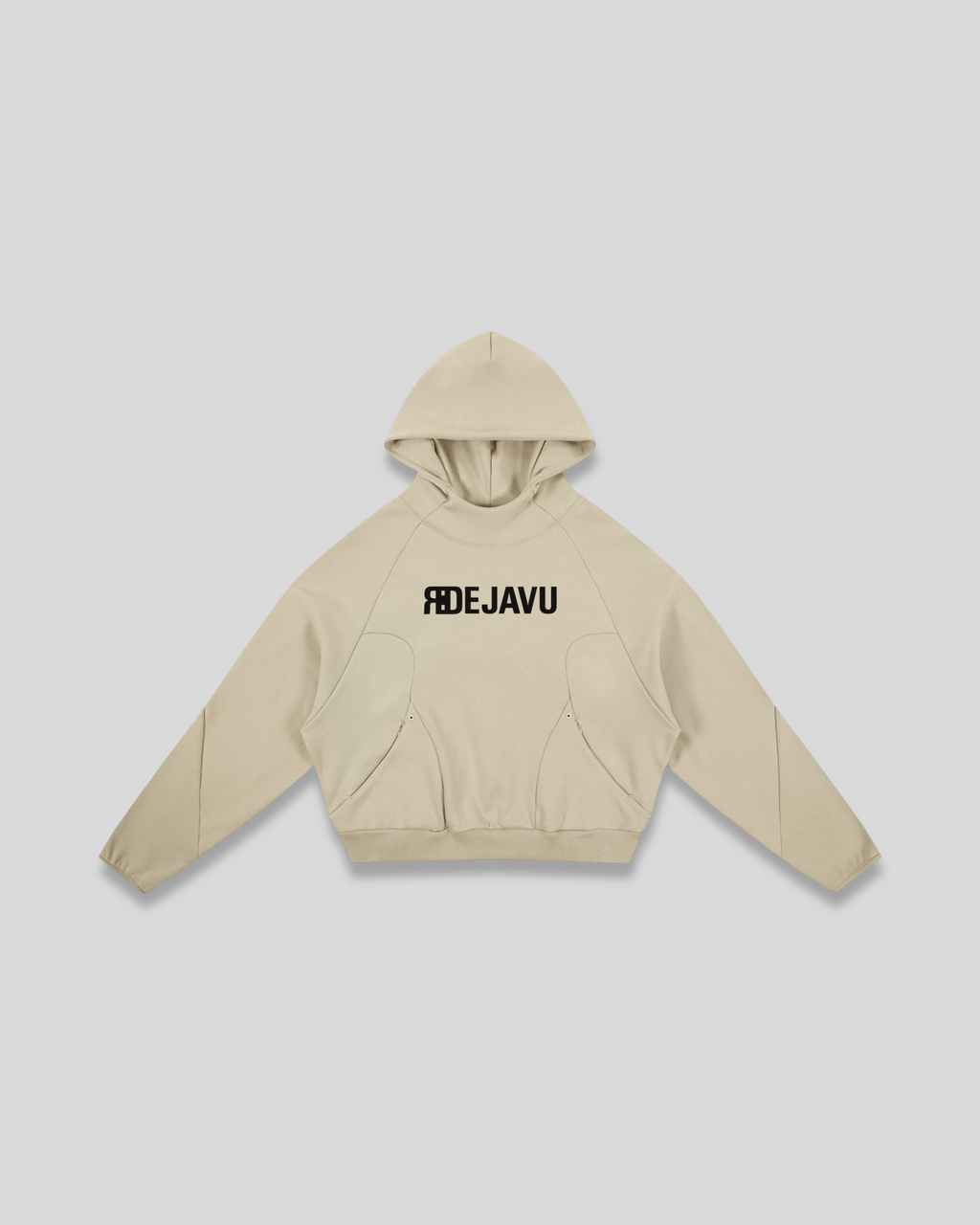 RE:VISION X DEJAVU  Curved Panel Raglan Hoodie