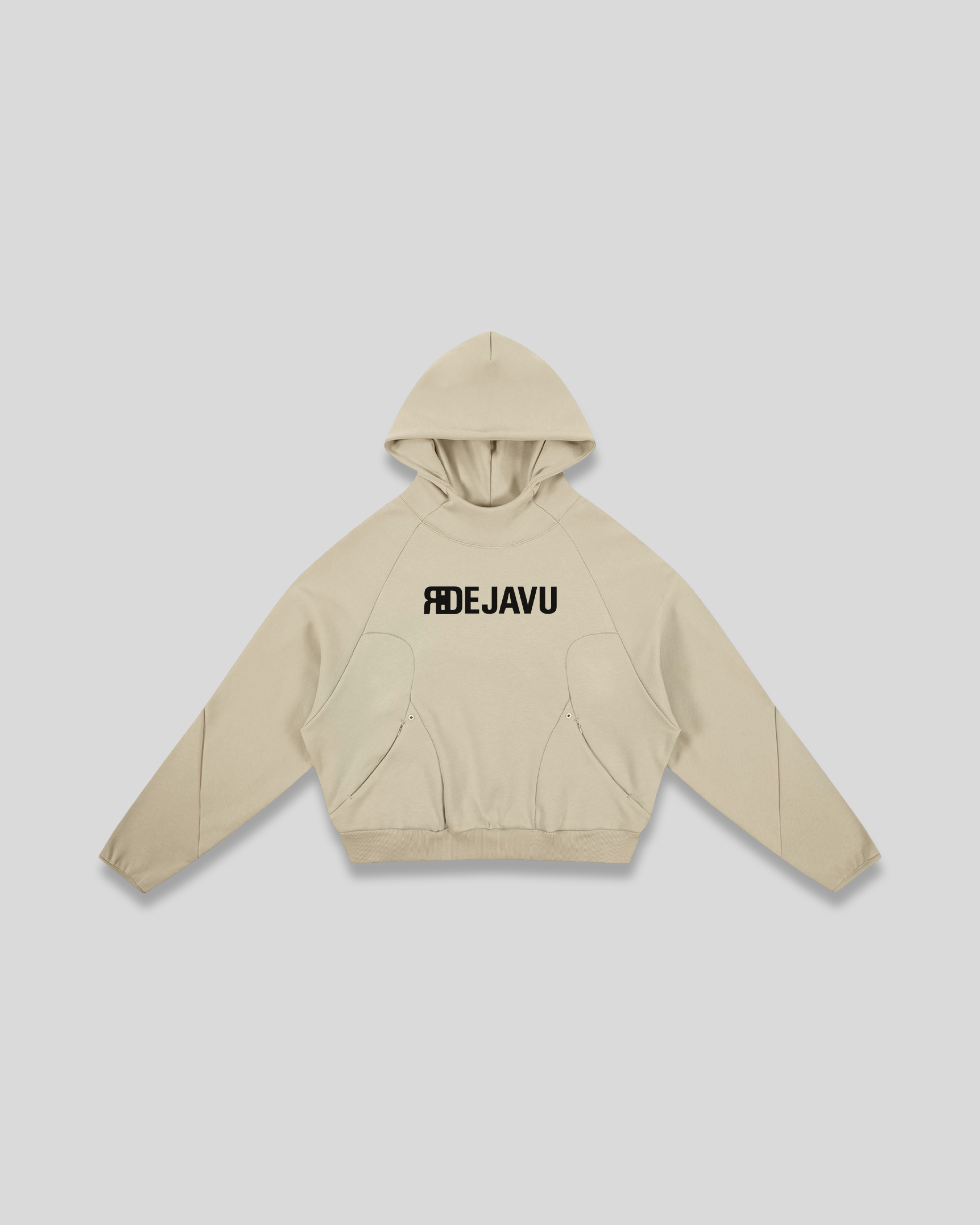 RE:VISION X DEJAVU  Curved Panel Raglan Hoodie