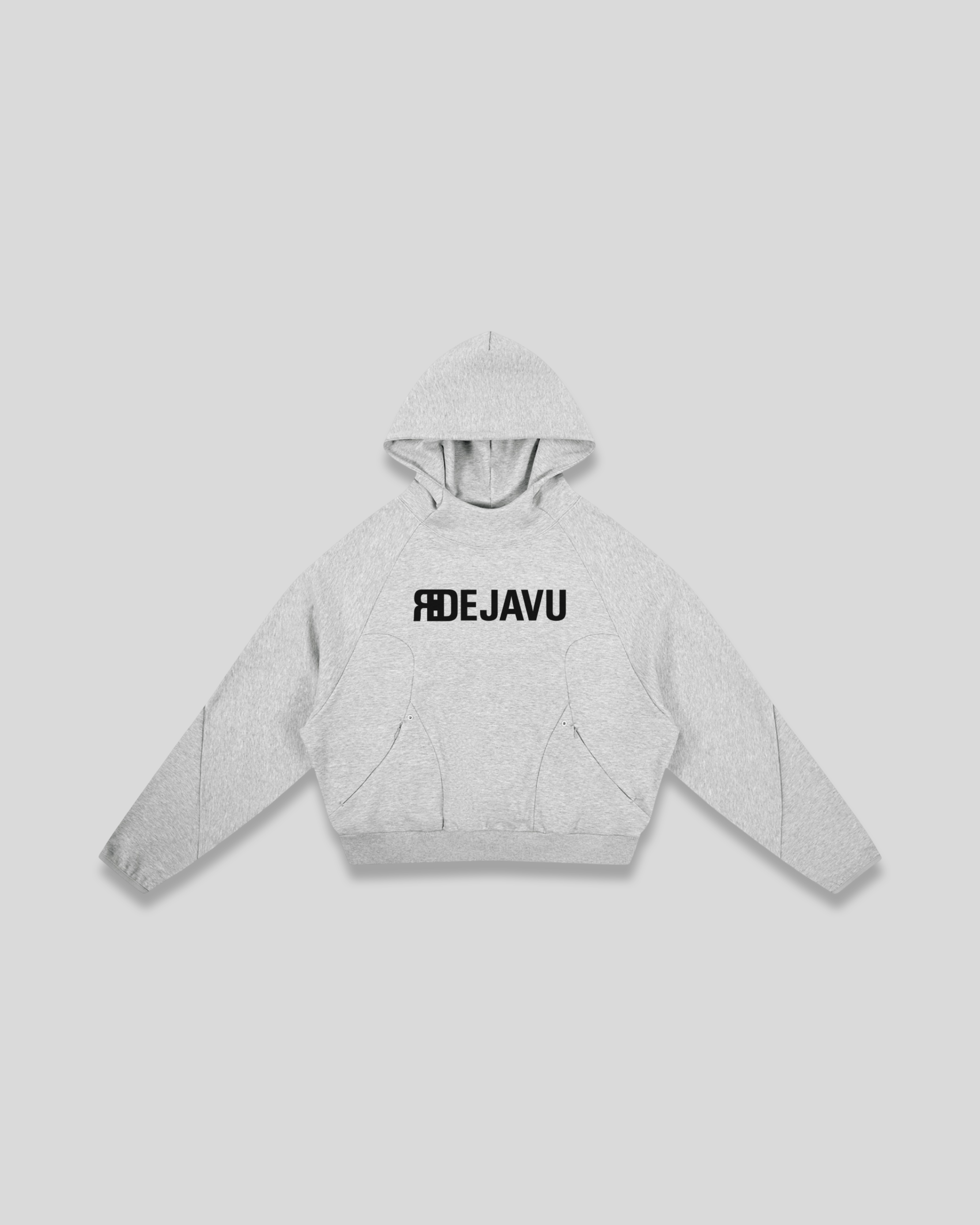 RE:VISION X DEJAVU  Curved Panel Raglan Hoodie