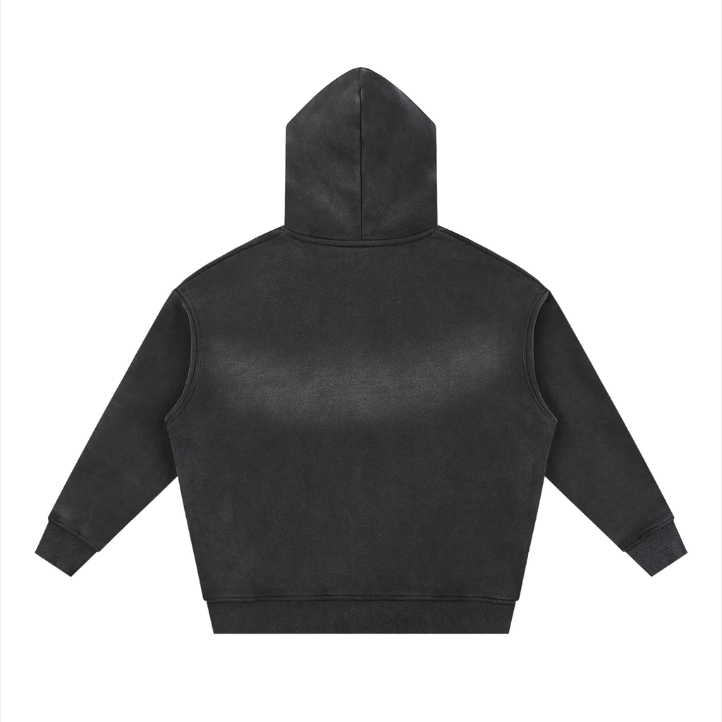 DEJAVU ZIP HOODIE BLACK