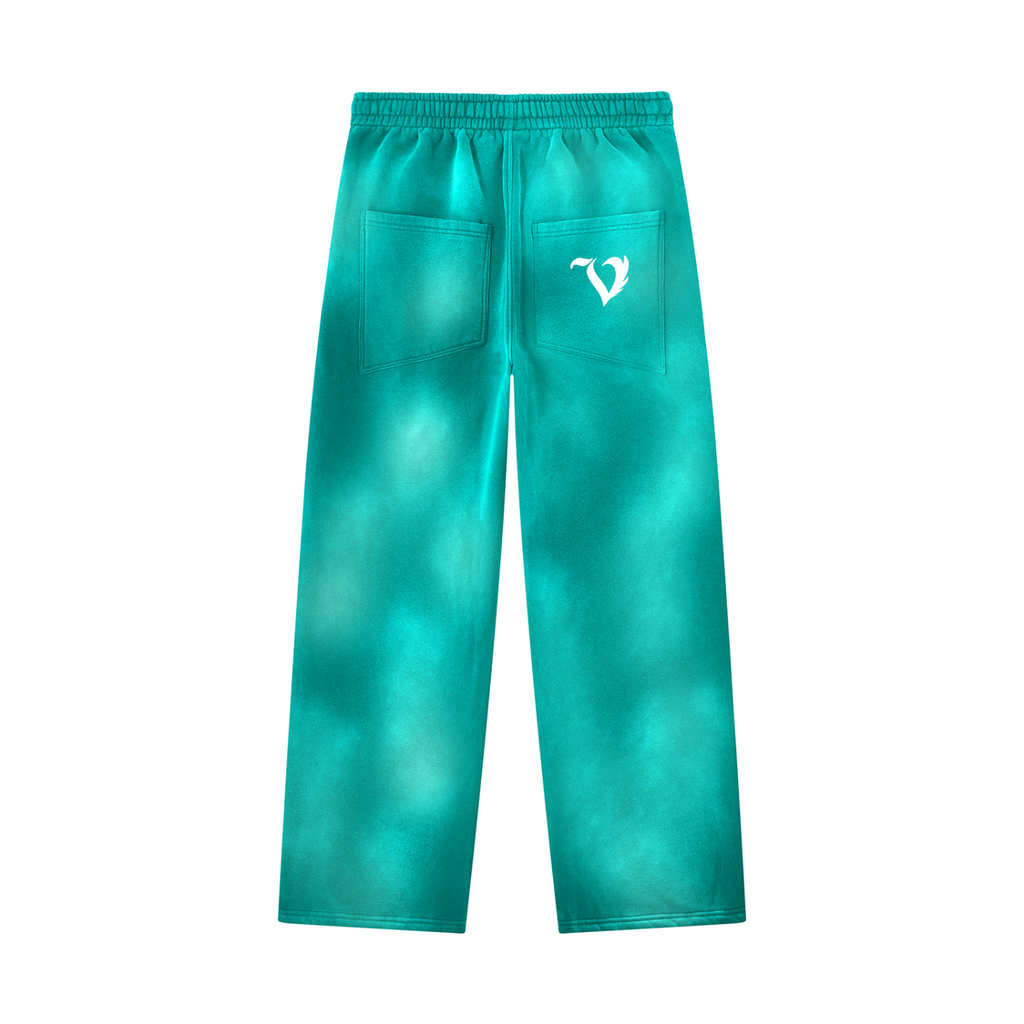 Unisex Sunfade Wide Leg Fleece Sweatpants
