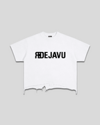 RE:VISION X DEJAVU  Vintage Wash Boxy Distressed T-Shirt