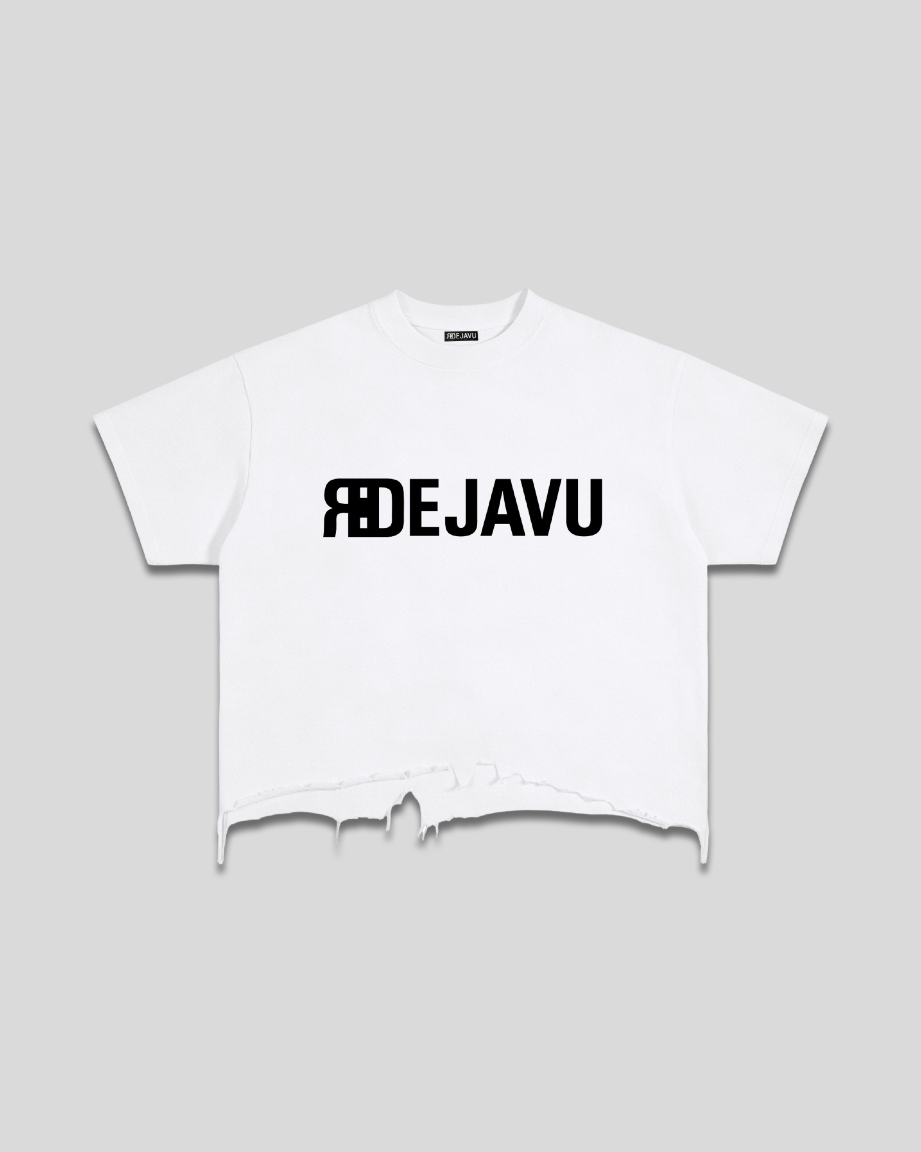 RE:VISION X DEJAVU  Vintage Wash Boxy Distressed T-Shirt