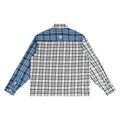 DEJAVU Unisex Oversized Plaid Color Block Shirt