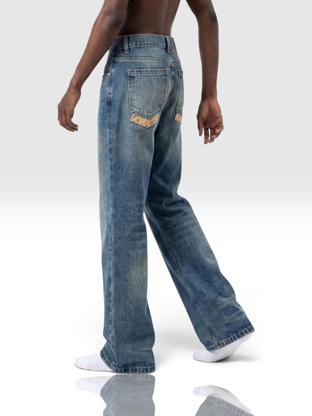 DEJAVU Vintage Wash Denim Jeans