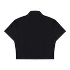 DEJAVU CROPPED ZIP TOP