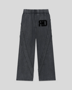 RE:VISION X DEJAVU  Snow Washed Tape Raw Edge Sweatpants