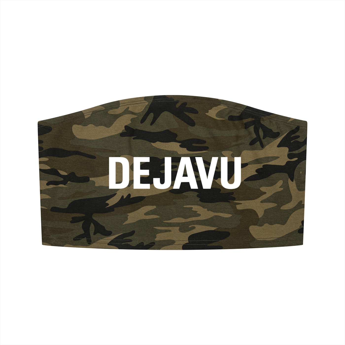 DEJAVU Women’s Camo Cropped Tube Top