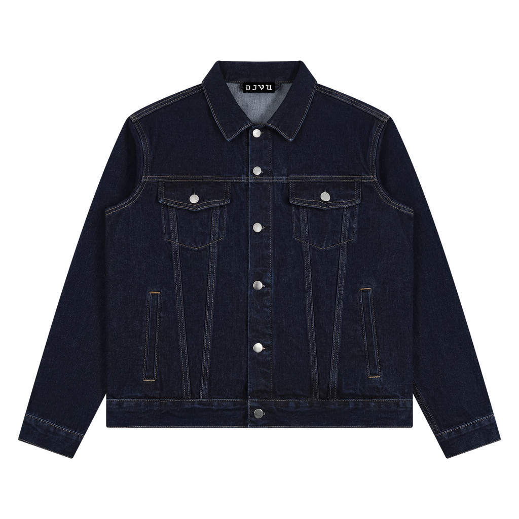 DEJAVU Unisex Vintage Wash Denim Jacket