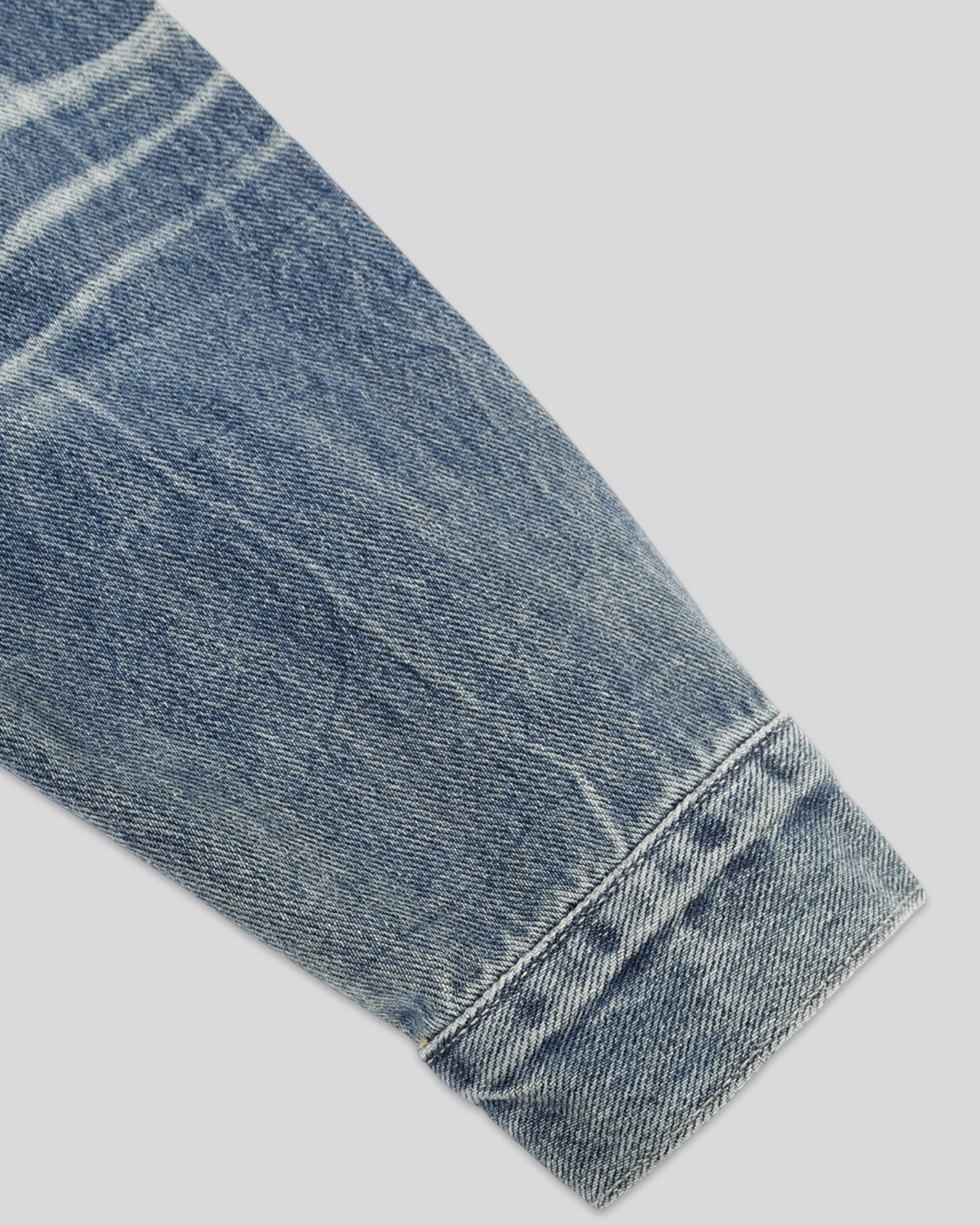 RE:VISION X DEJAVU Vintage Wash Zip Up Denim Jacket
