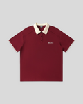 REVISION X DEJAVU Contrast Collar Raglan Polo Shirt
