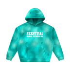 Unisex Sunfade Frayed Fleece Hoodie