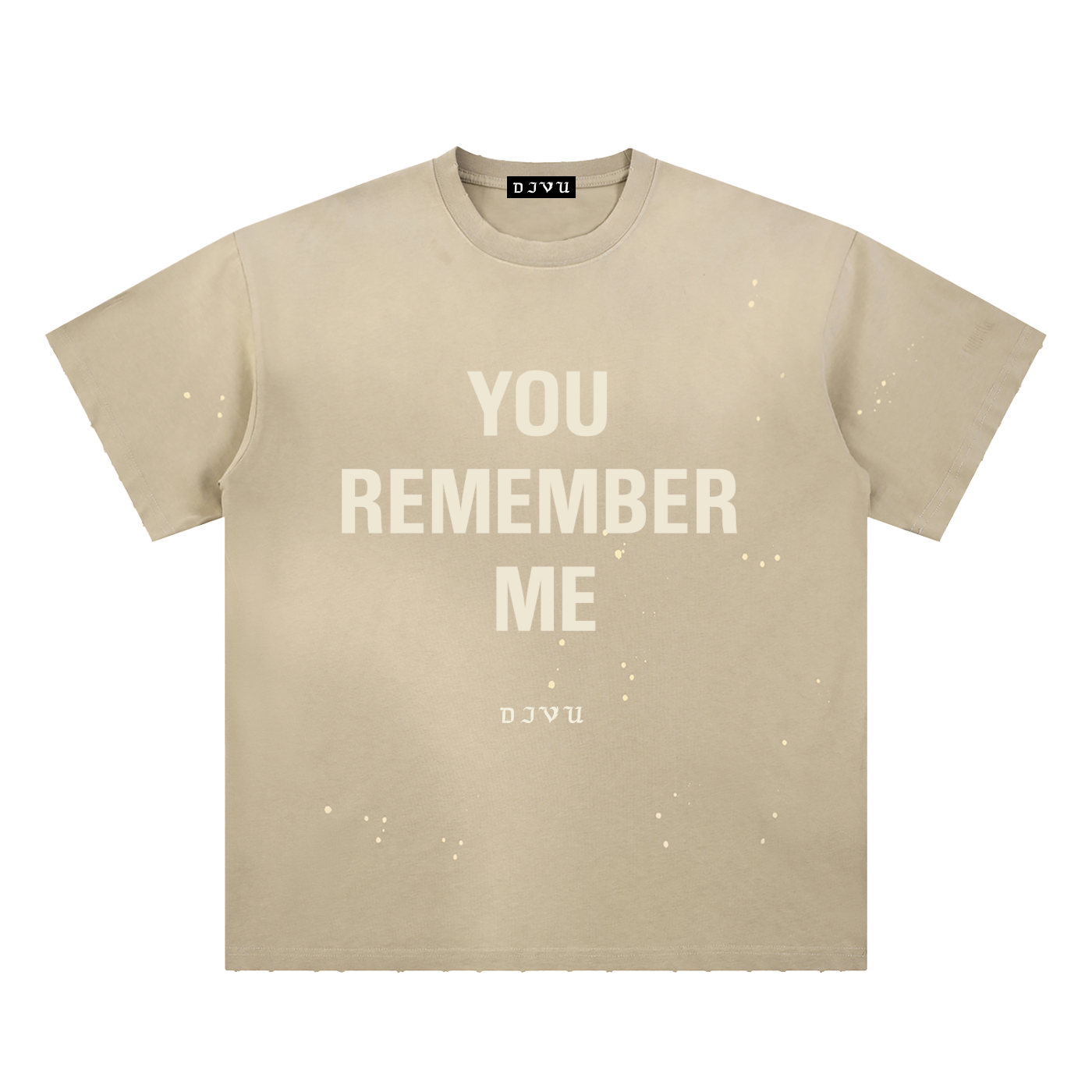 Hand-Frayed Sunfade Paint Splatter T-Shirt