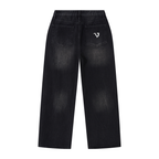 Men's Vintage Wash Wide Leg Jeans