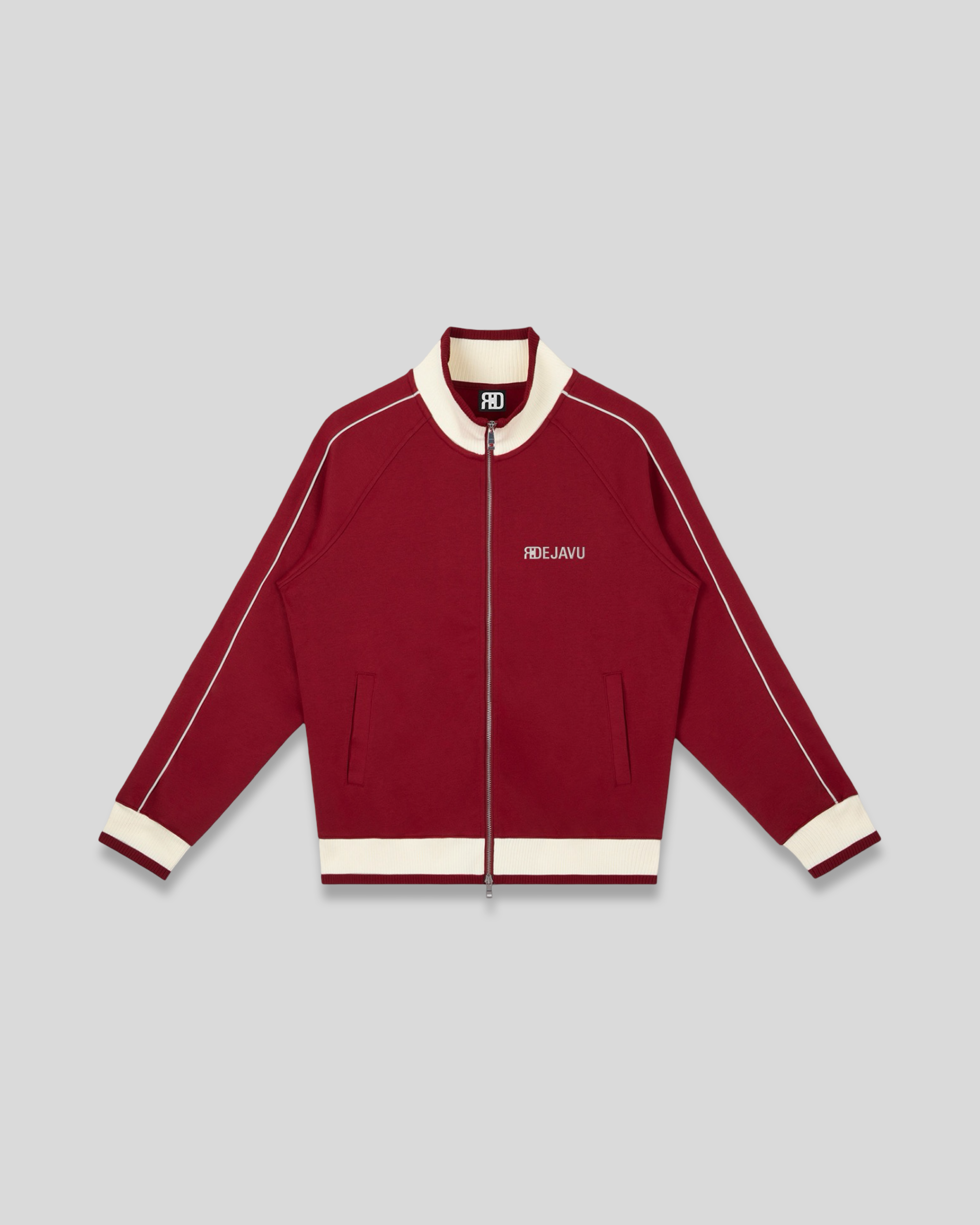 RE:VISION X DEJAVU  Color Block Raglan Sleeve Zip Track Jacket
