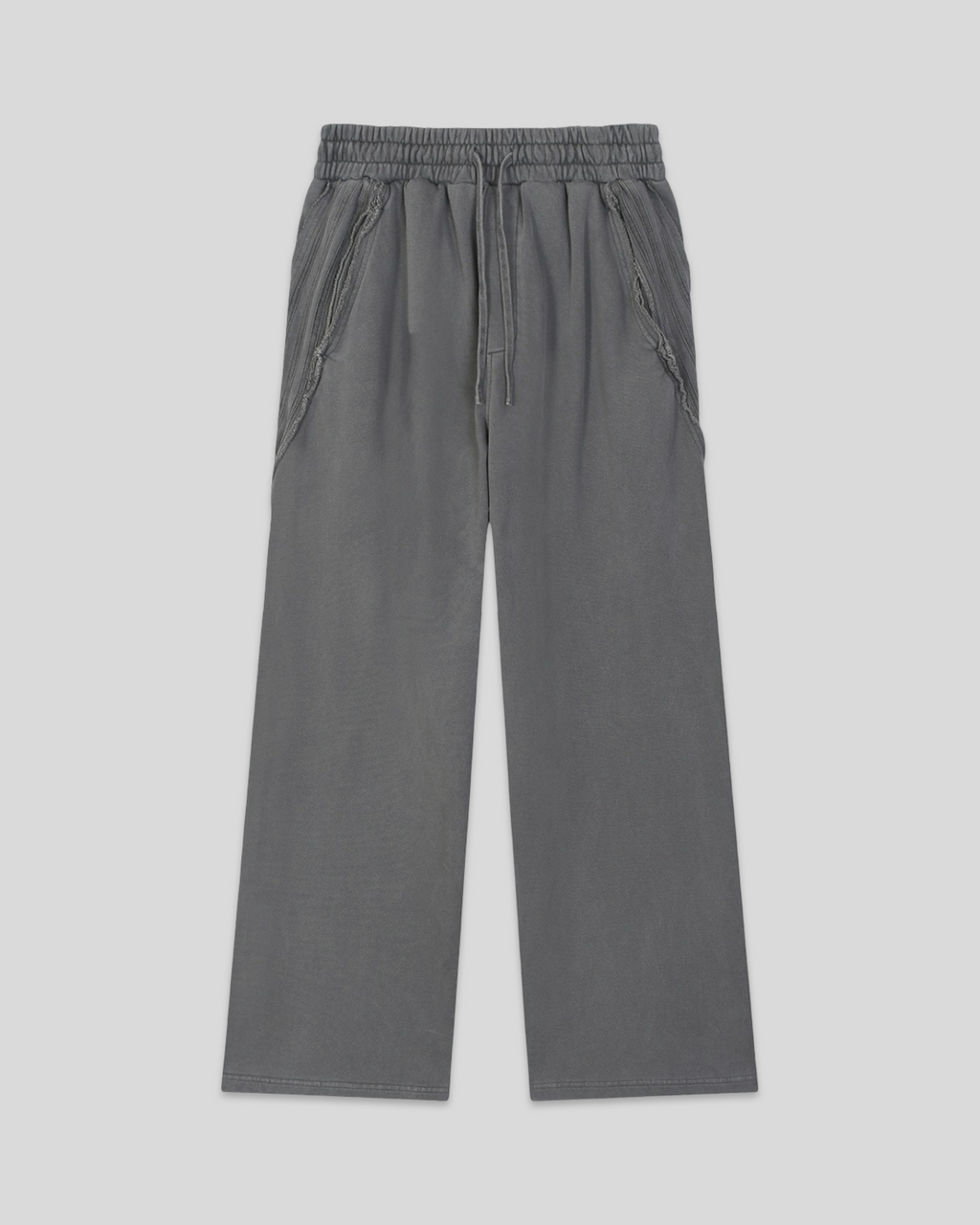 RE:VISION X DEJAVU  Snow Washed Tape Raw Edge Sweatpants