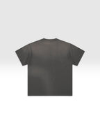 DEJAVU Hand-Frayed Sunfade Paint Splatter T-Shirt