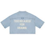DEJAVU DENIM CROPPED SHIRT