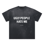Hand-Frayed Sunfade Paint Splatter T-Shirt