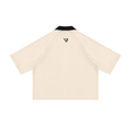 Unisex-Kurzarmhemd im Boxy-Schnitt mit Color-Blocking-Design