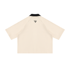 Unisex-Kurzarmhemd im Boxy-Schnitt mit Color-Blocking-Design