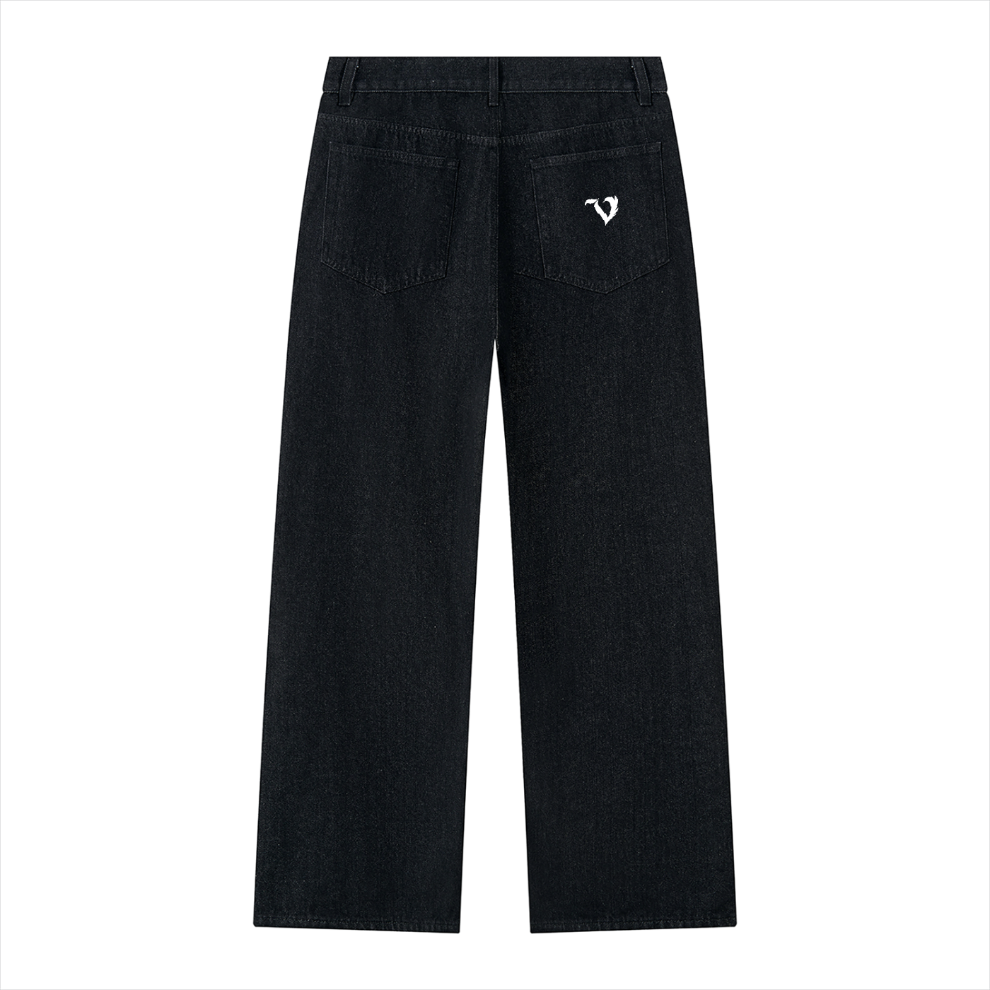 Men's Vintage Wash Wide Leg Denim Jeans