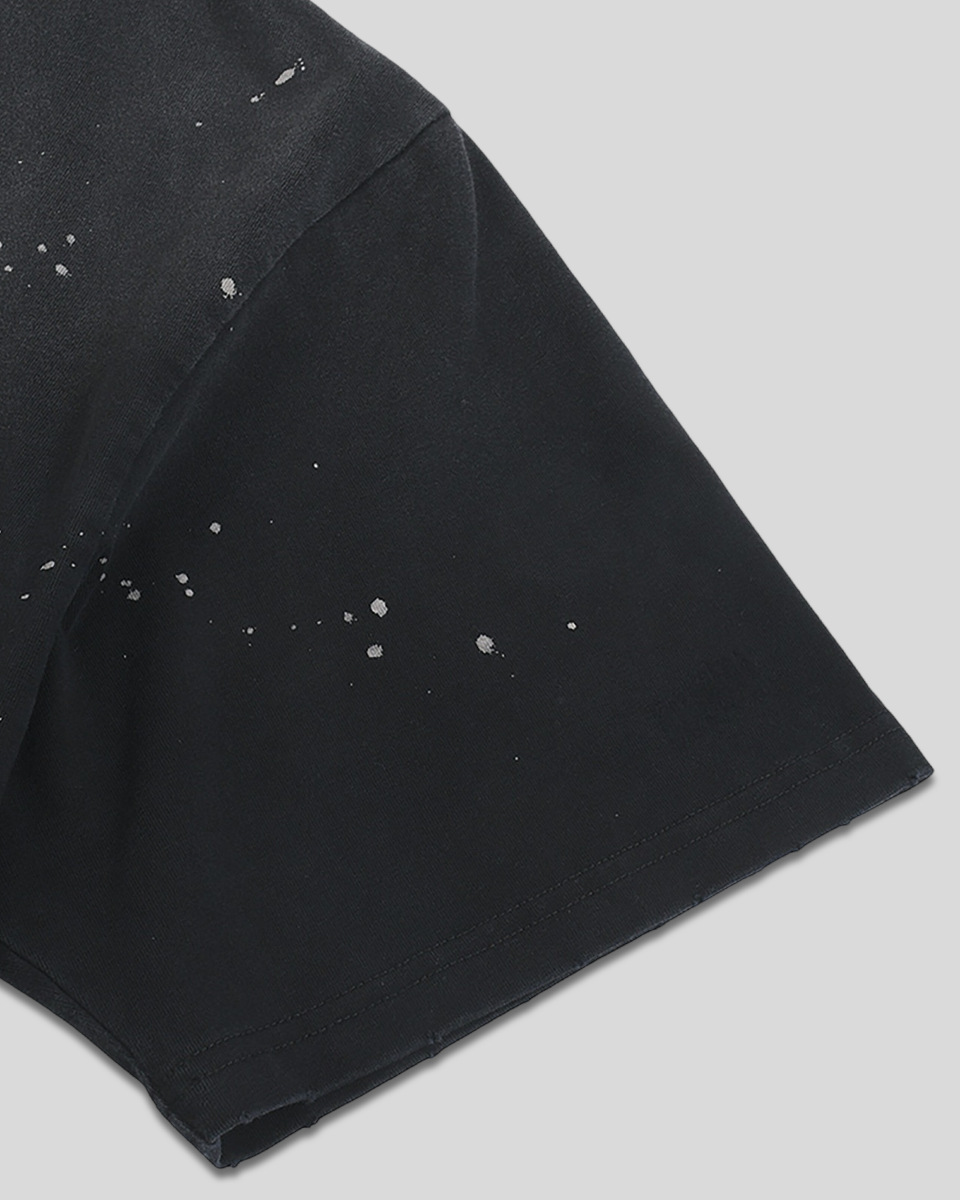 RE:VISION X DEJAVU  Hand-Frayed Sunfade Paint Splatter T-Shirt