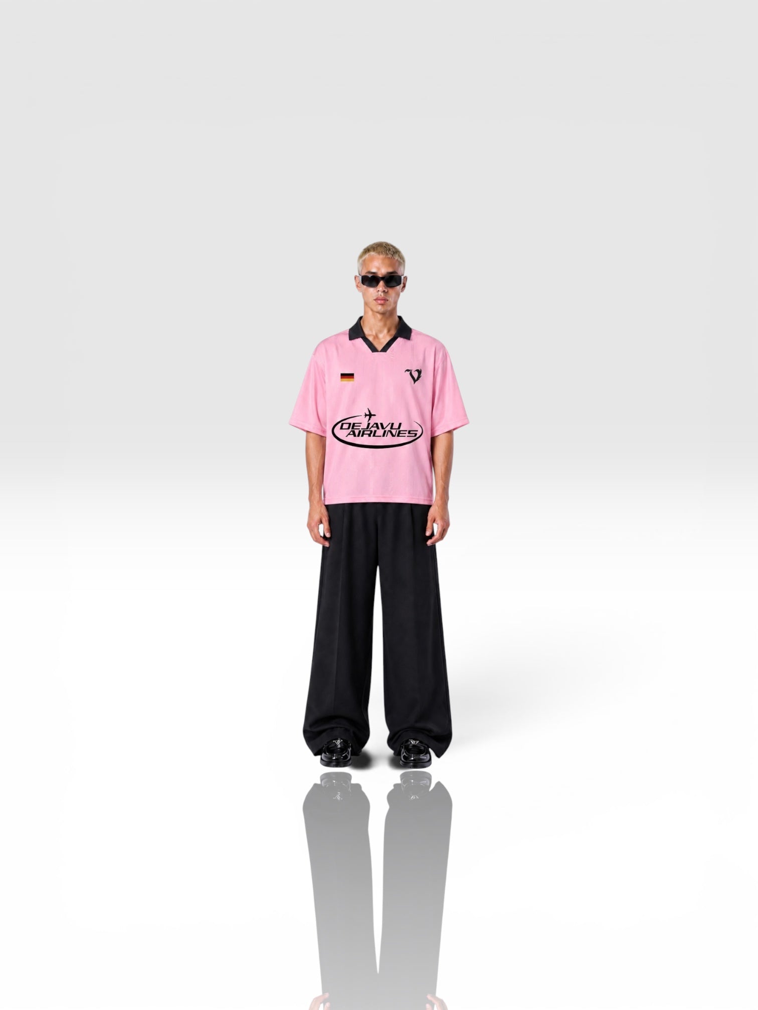 DEJAVU OVERSIZED CROPPED WORLD CUP POLO