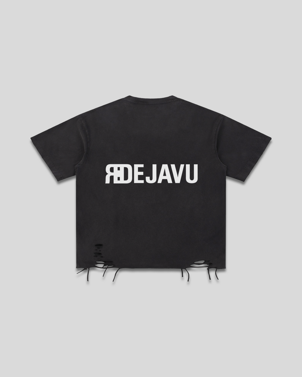Snow Washed Raw-Hem T-Shirt