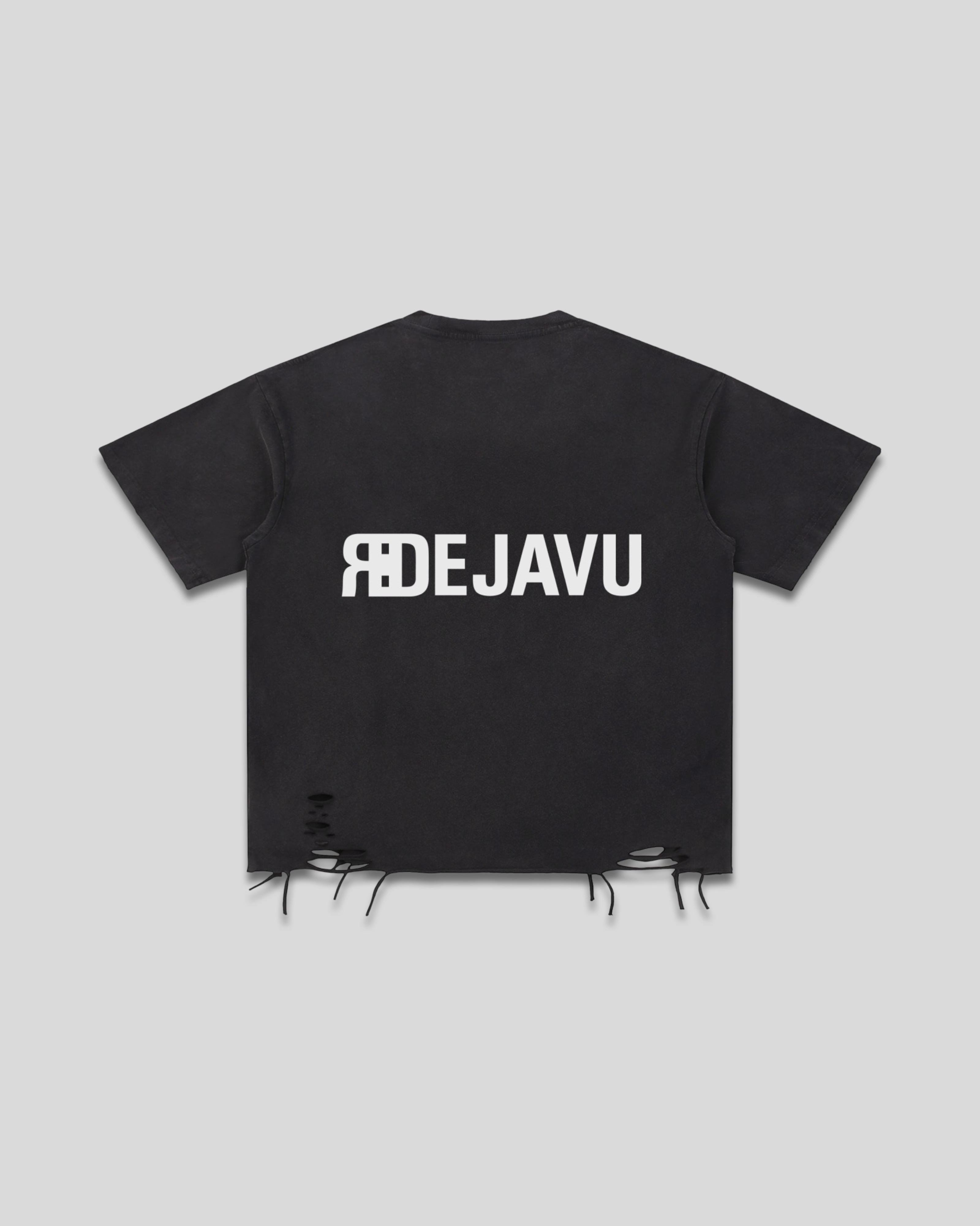 Snow Washed Raw-Hem T-Shirt