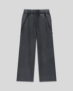 RE:VISION X DEJAVU  Snow Washed Tape Raw Edge Sweatpants