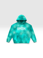 DEJAVU Unisex Sunfade Frayed Fleece Hoodie