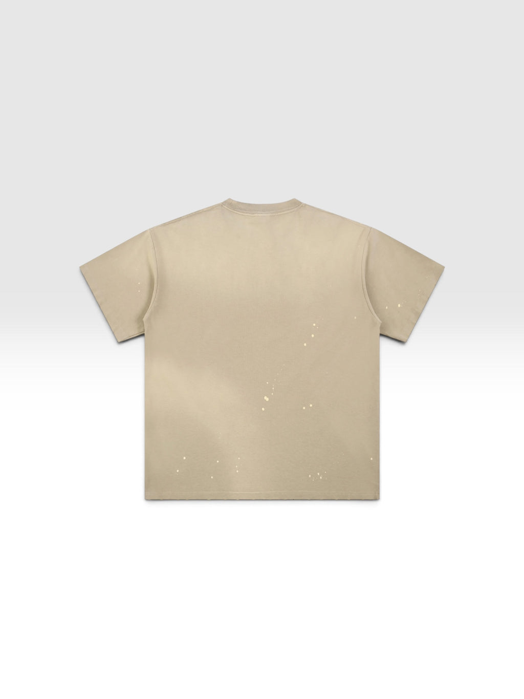 DEJAVU Hand-Frayed Sunfade Paint Splatter T-Shirt