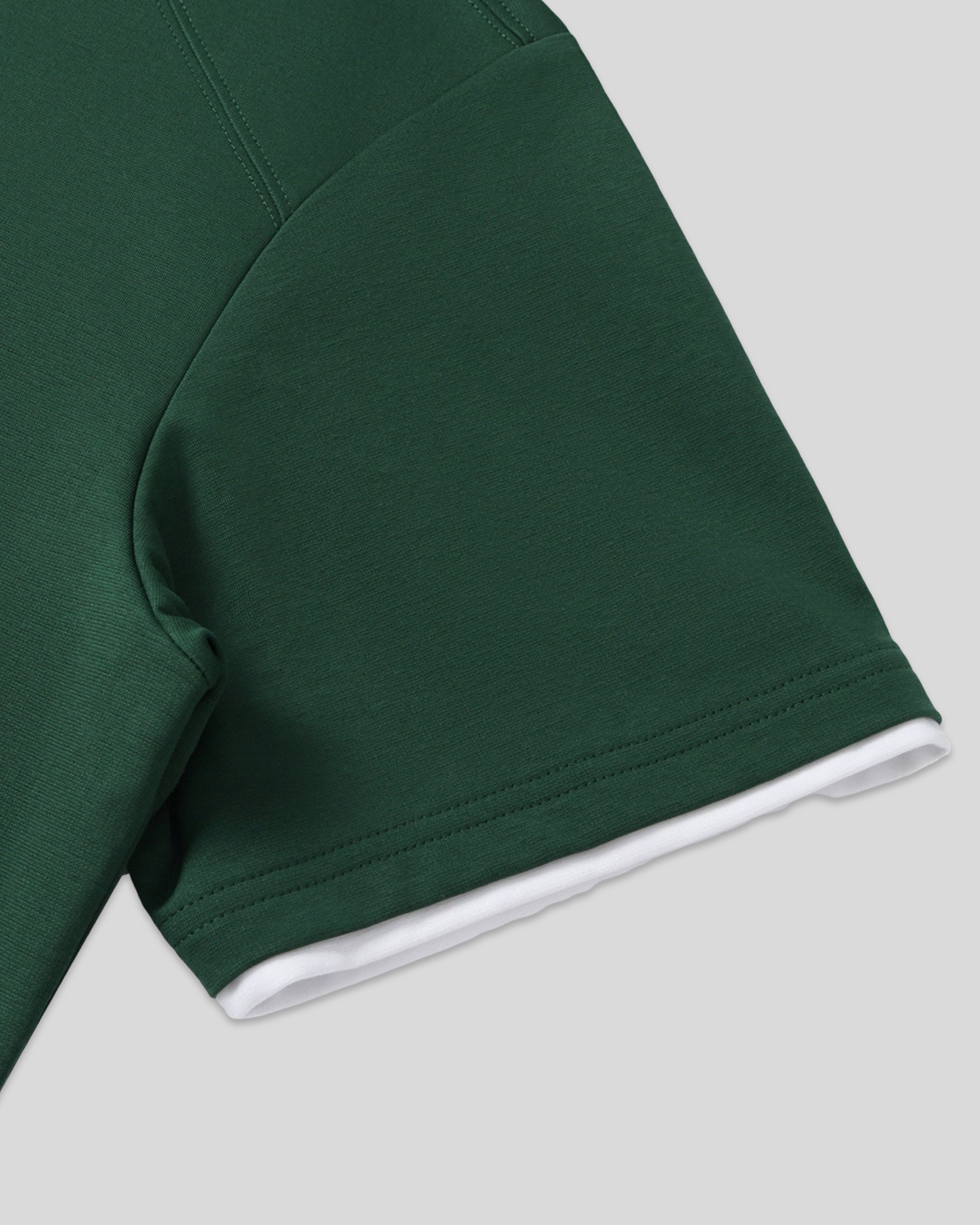 RE:VISION X DEJAVU Contrast Collar Raglan Polo Shirt