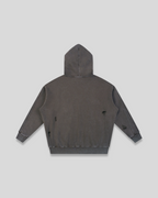 RE:VISION X DEJAVU  Snow Washed Distressed Panel Pocket Hoodie