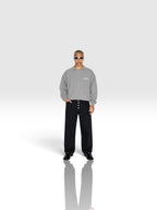 DEJAVU Unisex Mineral Wash Pullover Sweatshirt