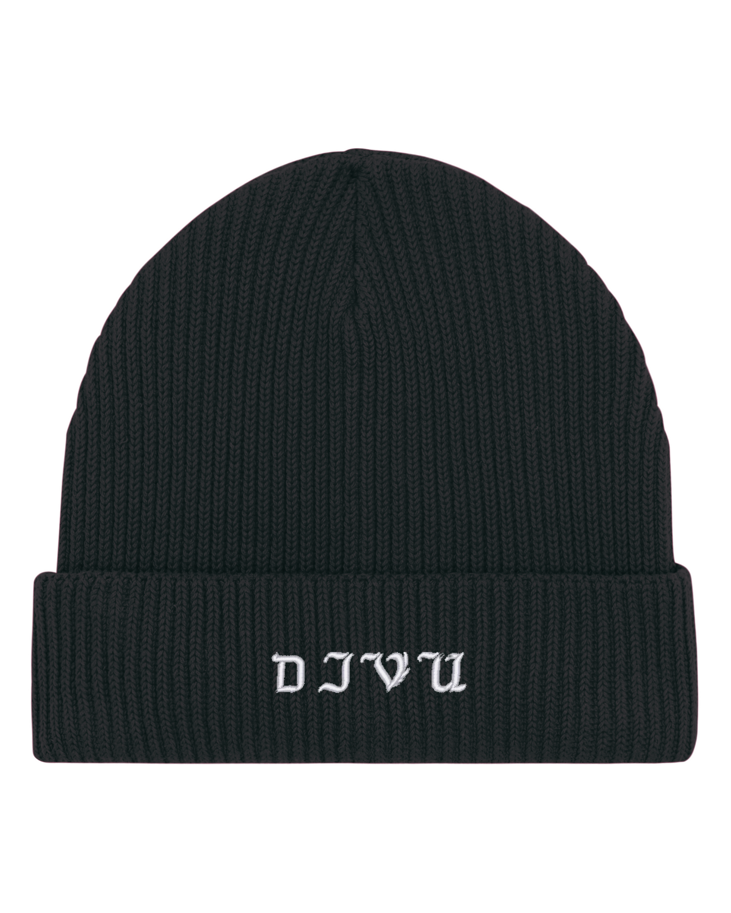 DEJAVU FISHERMAN BEANIE BLACK