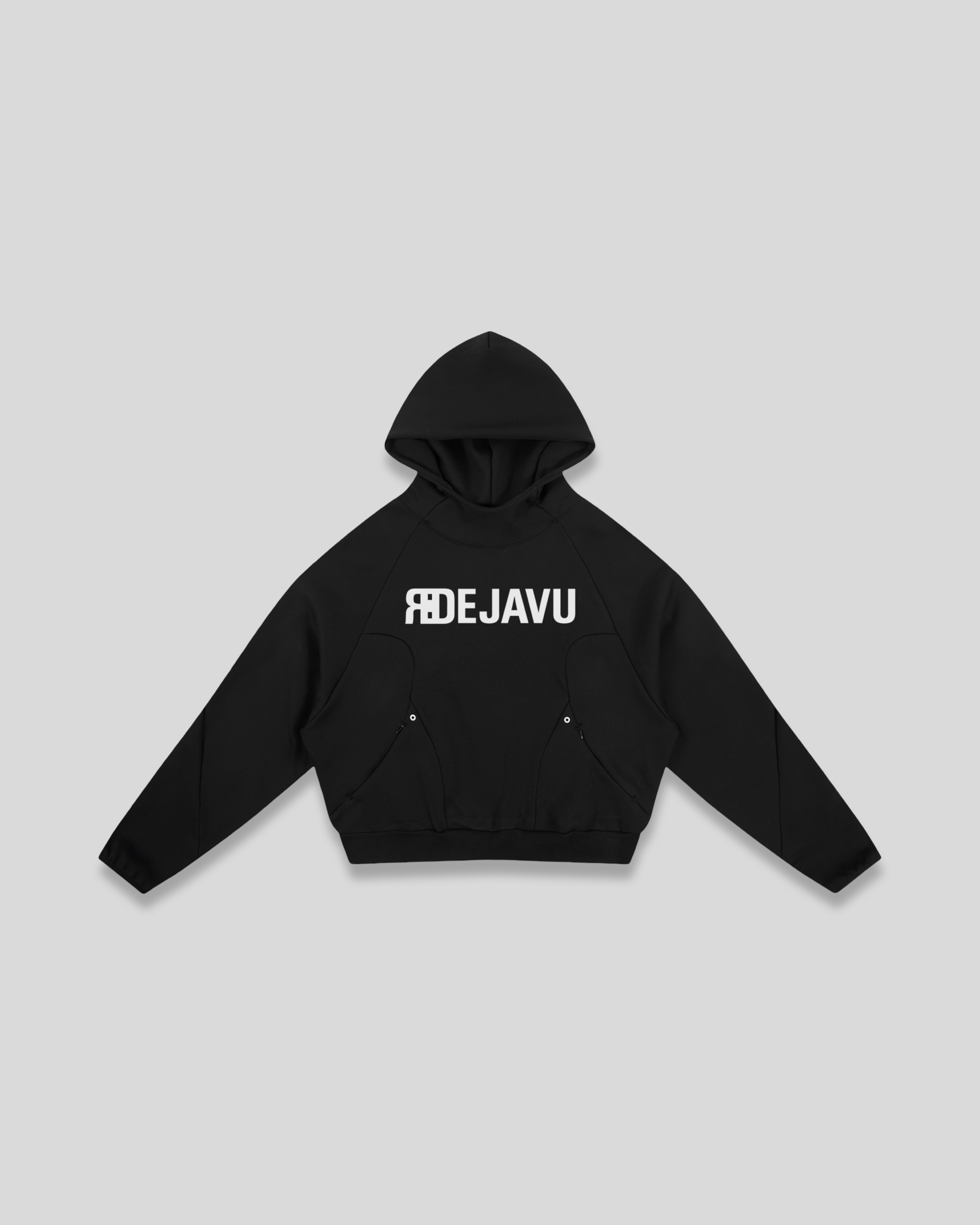 RE:VISION X DEJAVU Curved Panel Raglan Hoodie