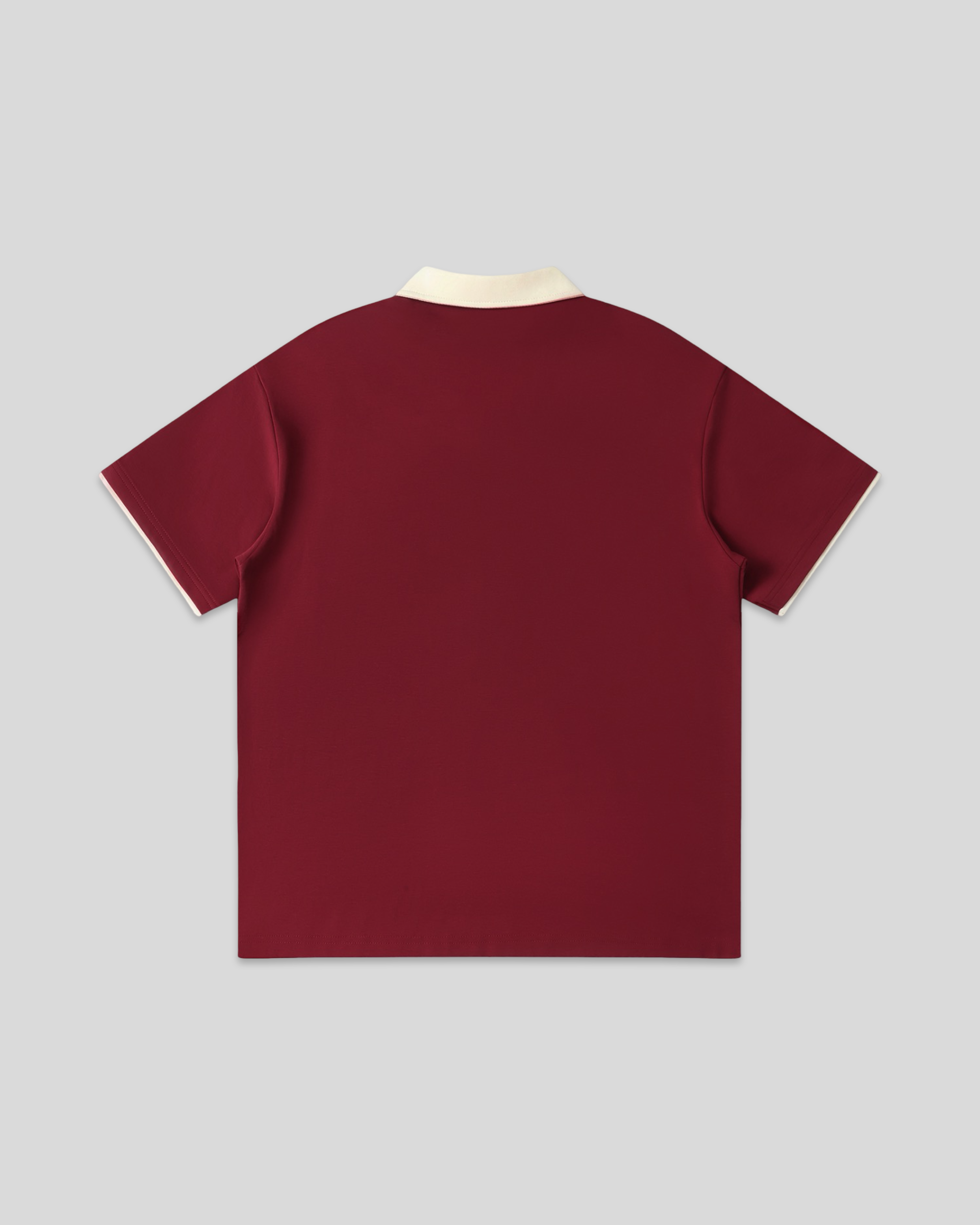 REVISION X DEJAVU Contrast Collar Raglan Polo Shirt