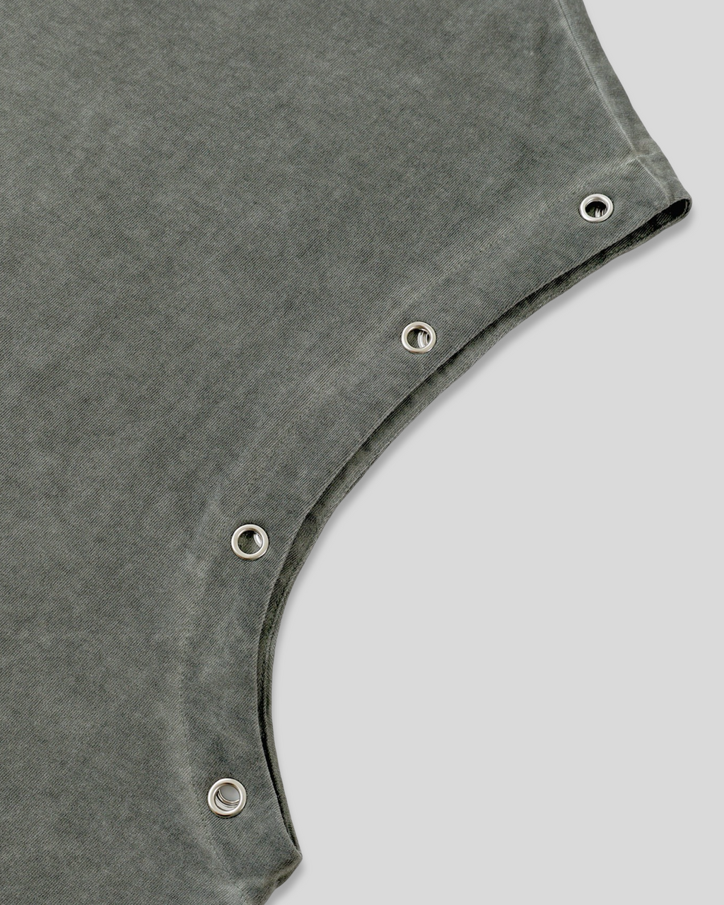 RE:VISION X DEJAVU  Distressed Grommet Eyelet Tank Top