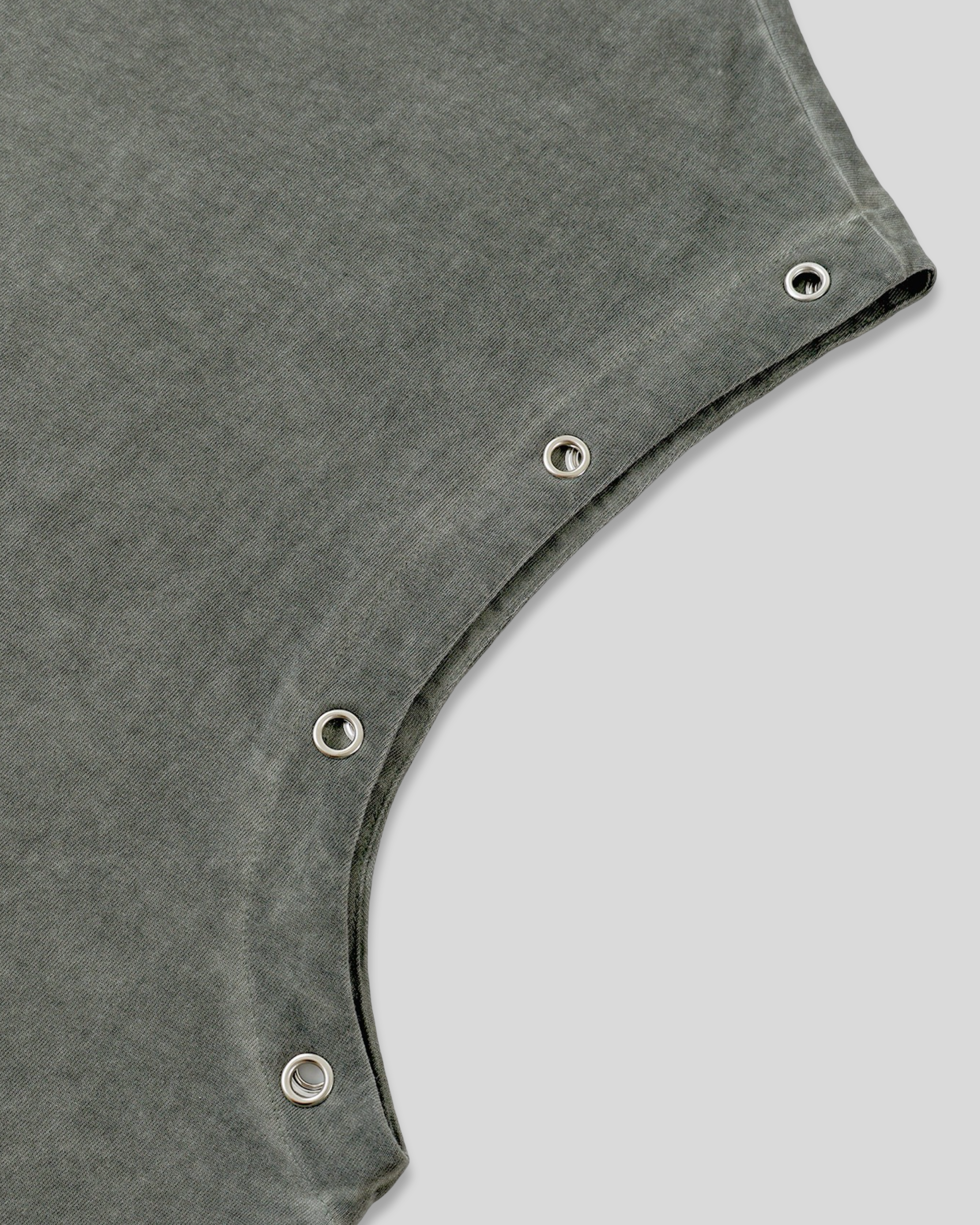 RE:VISION X DEJAVU  Distressed Grommet Eyelet Tank Top