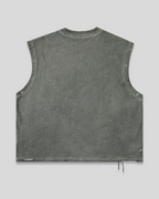 RE:VISION X DEJAVU  Distressed Grommet Eyelet Tank Top