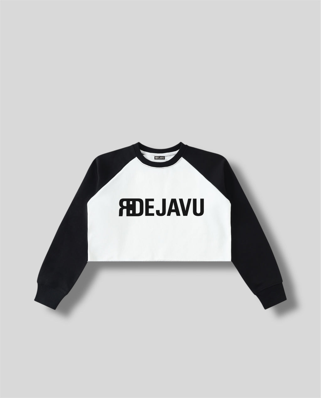 RE:VISION X DEJAVU  Raw Crop Sweatshirt