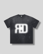 RE:VISION X DEJAVU  Hand-Frayed Sunfade Paint Splatter T-Shirt