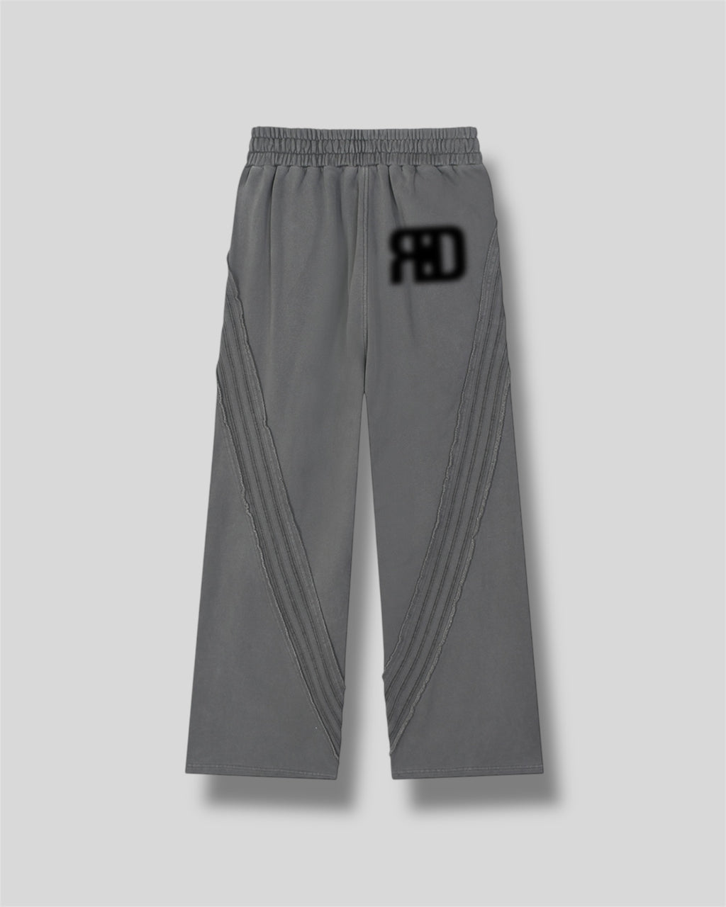 RE:VISION X DEJAVU  Snow Washed Tape Raw Edge Sweatpants