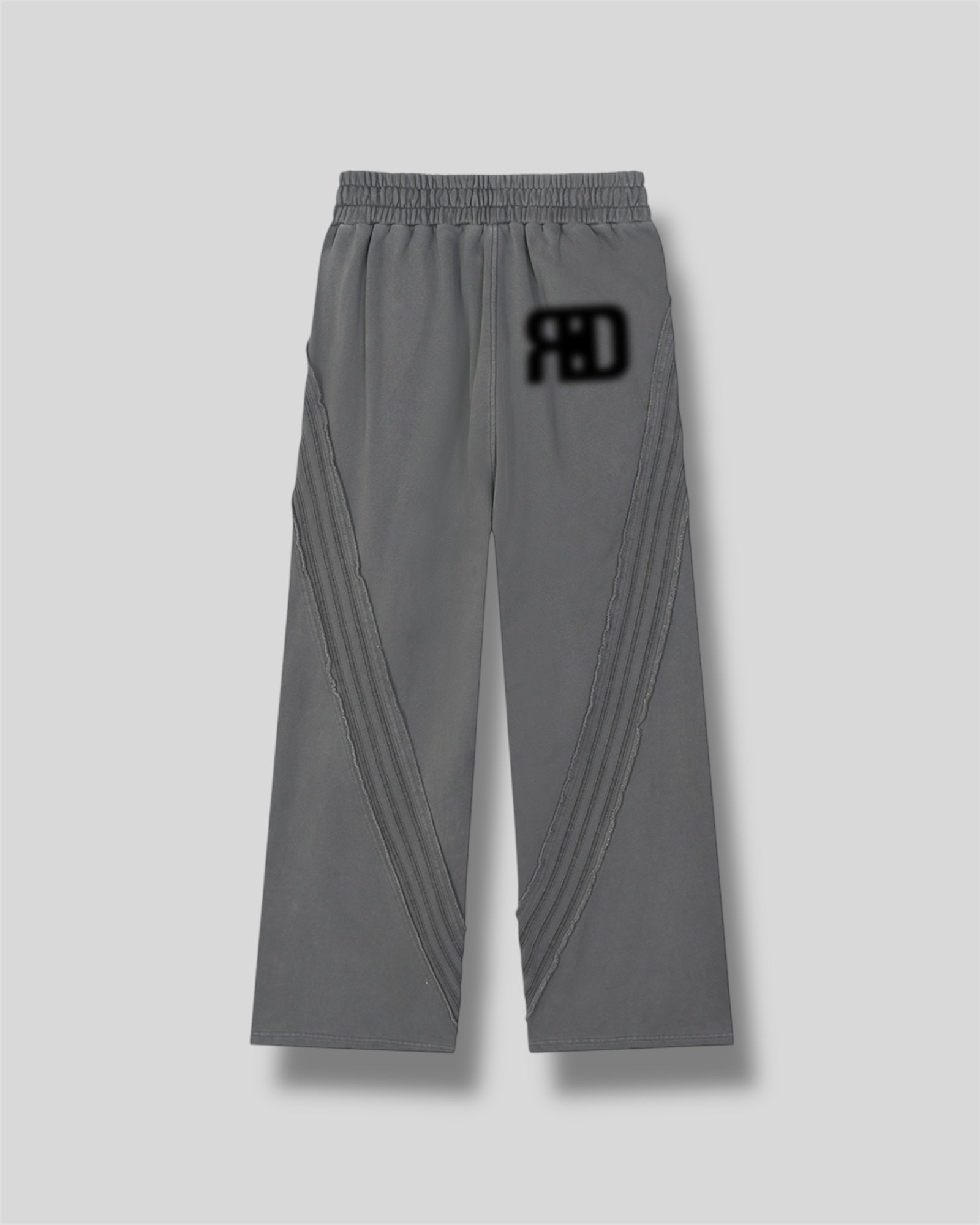 RE:VISION X DEJAVU  Snow Washed Tape Raw Edge Sweatpants