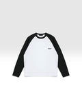DEJAVU Color-Blocked Raglan Long-Sleeve T-Shirt
