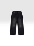 DEJAVU Men's Vintage Wash Wide Leg Jeans
