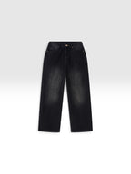 DEJAVU Men's Vintage Wash Wide Leg Jeans