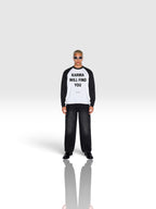 DEJAVU Color-Blocked Raglan Long-Sleeve T-Shirt